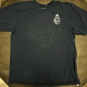 Sporting Kansas City Adidas Tshirt Mens Sz XL Color Navy‎